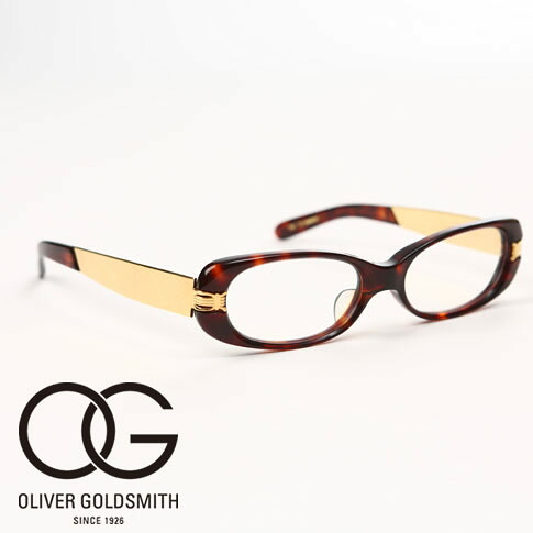 Oliver Goldsmith / オリバー ゴールドスミス メガネ チタンテンプル LOOMA trim メガネフレーム LOOMA TRIM-124 ルーマ トリム124 Dark Tortoiseshell ダークブラウン べっ甲柄 50size 6453-5025｜ＡＭＡＬＦＩ