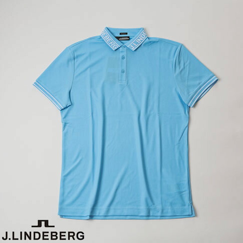 【送料無料!】J.LINDEBERG GOLF(ジェイリンドバーグ ゴルフ)J.LINDEBERGロゴモチーフ ポロシャツ AUSTIN REGULAR POLO 4WAYストレッチ ライトブルー Baltic Sea 071-21445-093|AMALFI