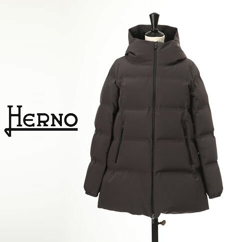 【楽天市場】HERNO ヘルノ レディース ダウンコート LAMINAR ラミナー PI00212DL 9489 グレイッシュトープ フー ...