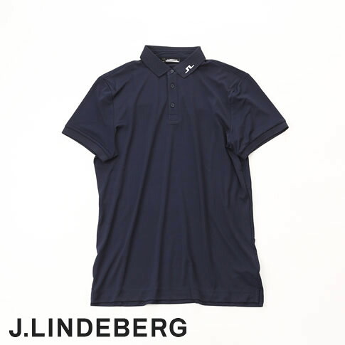 【送料無料！】 J.LINDEBERG GOLF（ジェイリンドバーグ ゴルフ）背面 JLブリッジ バックブリッジポロシャツ KV POLO 4WAYストレッチ UVカット ネイビー 071-23242-098｜ＡＭＡＬＦＩ