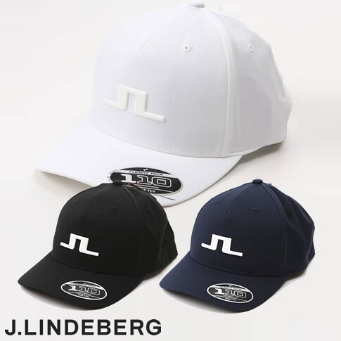 【送料無料！】J.LINDEBERG GOLF（ジェイリンドバーグ ゴルフ）x 110 ONETEN（ワンテン）キャップ メンズ JLブリッジ 3Dシリコンロゴ キャップ ストレッチ ホワイト（004）/ブラック（019）/ネイビー（098）073-53233