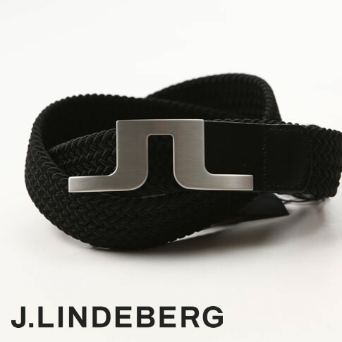 【貨物輸送無料！】J.LINDEBERG GOLF ジェイリンドバーグ ゴルフ JLブリッジ回路バックル メッシュ胴締め BERRY ELASTIC BELT 黒いこと 073-63336-019