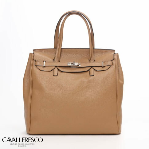 【全品貨物輸送無料】CAVALLERESCO（カヴァレレスコ） ATELIER LAVA社製 イタリア製 シュリンク型押しカーフスキン ハンドバック メンズ レディース 超一般受け青写真！BEIGE ベージュ vl429002-11