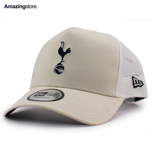 ニューエラ メッシュキャップ トッテナム ホットスパー FC PREMIER LEAGUE E-FRAME TRUCKER MESH CAP OFF WHITE NEW ERA TOTTENHAM HOTSPUR FC スナップバック SNAPBACK 帽子 メンズ レディース オフホワイト/OFF WHITE 25_8