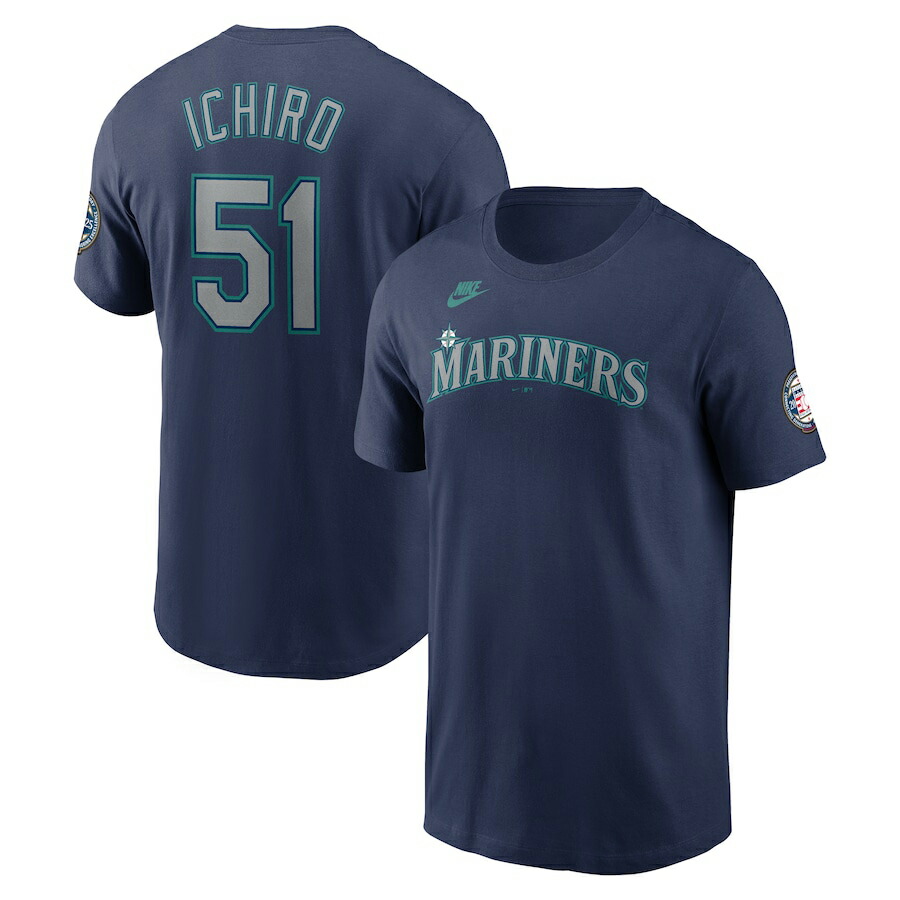 イチロー運動選手ひな形 外国で取寄 NIKE ティーシャツ シアトル マリナーズ 2025 NATIONAL BASEBALL HALL OF FAME PLAYER NAME\u0026NUMBER T-SHIRT NAVY 米国海軍 ナイキ SEATTLE MARINERS