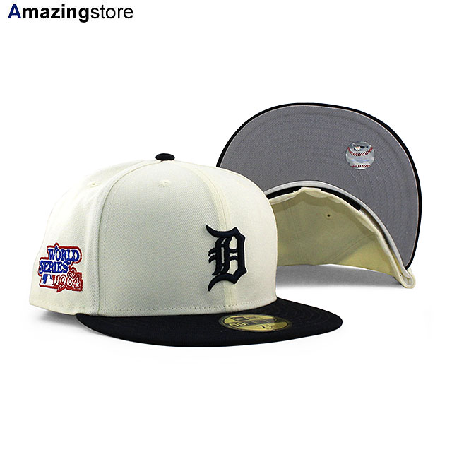 Detroit Tigers New Era All Navy Blue/Gray Bottom 1957 Cooperstown Logo  59FIFTY Fitted Hat