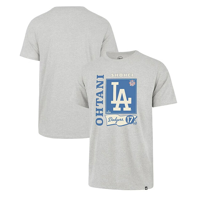 大谷翔平モデル 海外取寄 47ブランド Tシャツ ロサンゼルス ドジャース MLB FRNKLIN T-SHIRT GREY 47BRAND LOS ANGELES DODGERS 23_12_MLB 47キャップ