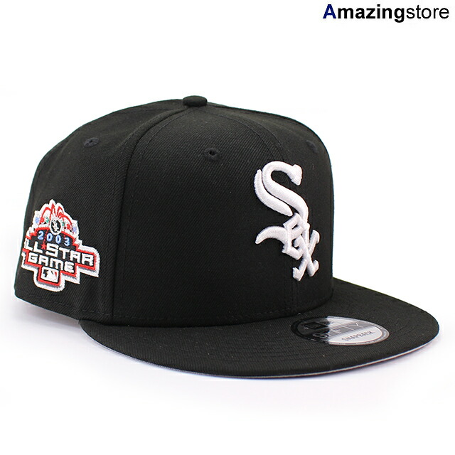 2003 MLB オールスターゲームモデル ニューエラ 9FIFTY スナップバック シカゴ ホワイトソックス 2003 MLB ALL STAR GAME SNAPBACK CAP BLACK NEW ERA CHICAGO WHITE SOX 帽子 メンズ レディース 男女兼用 SIDE PATCH 26_1RE_0113