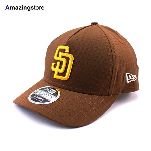 ニューエラ 9FORTY M-CROWN スナップバック サンディエゴ パドレス MLB RIPSTOP SOFT SNAPBACK CAP BROWN NEW ERA SAN DIEGO PADRES