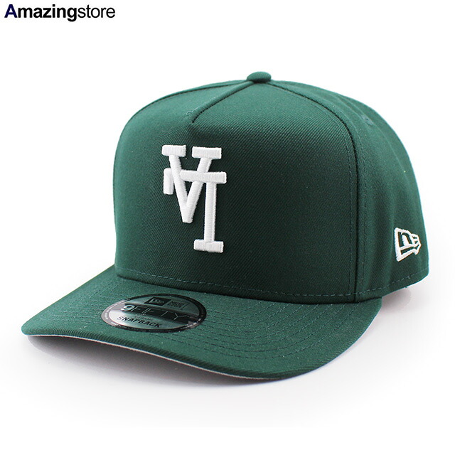 ニューエラ スナップバック キャップ PC9FIFTY ロサンゼルス ドジャース UPSIDE PRE-CURVED A-FRAME SNAPBACK CAP DARK GREEN NEW ERA LOS ANGELES DODGERS｜Amazingstore