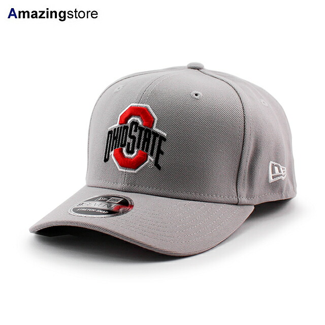 ニューエラ キャップ 9SEVENTY ストレッチ スナップバック オハイオステイト バックアイズ NCAA STRETCH SNAPBACK CAP GREY NEW ERA OHIO STATE BUCKEYES / 帽子 メンズ レディース 男女兼用 大学 カレッジ