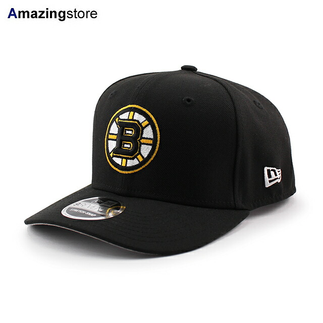ニューエラ キャップ 9SEVENTY ストレッチ スナップバック ボストン ブルーインズ NHL STRETCH SNAPBACK CAP BLACK NEW ERA BOSTON BRUINS 帽子 メンズ レディース 男女兼用 970SS アイスホッケー 26_4RE_0410
