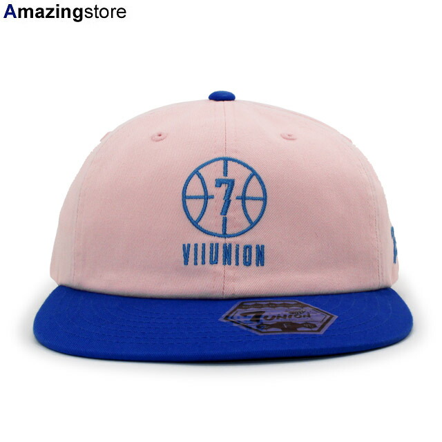 【対応】7ユニオン ストラップバック 【THE BALLER STRAPBACK CAP/PINK-BLUE】 7UNION [19_10_1SU19_10_2]