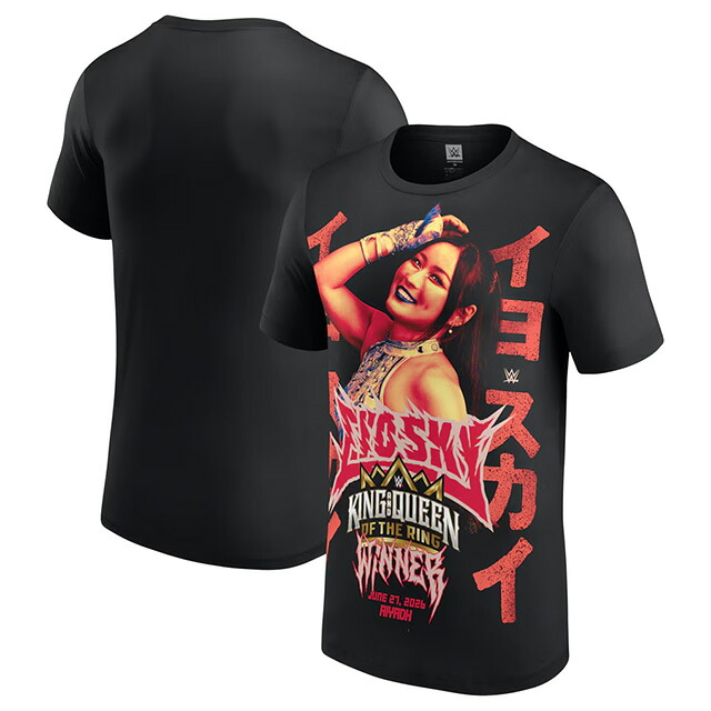 イヨ スカイモデル 海外取寄 WWE AUTHENTIC Tシャツ NIGHT OF CHAMPIONS 2026 QUEEN OF THE RING WINNER T-SHIRT BLACK IYO SKY WRESTLEMANIA レッスルマニア ロー スマックダウン RAW SMACKDOWN プロレス ティーシャツ TEE メンズ レディース 男女兼用 ブラック｜Amazingstore 10,757円