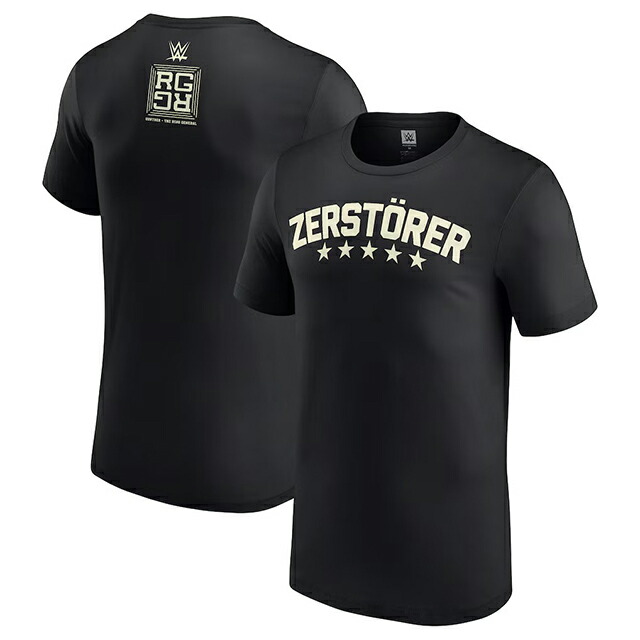 グンター青写真 ジョン シナ隠居取り組み 外国で取寄 WWE AUTHENTIC プルオーバー ZERSTORER T-SHIRT BLACK GUNTHER / 置き目 平手打ち落ちこむ RAW SMACKDOWN プロフェッショナルレスリング かぶり笠 メンズ レディース 男女兼用 TEE 紅茶プルオーバー