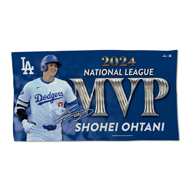 2024 ナショナルリーグ MVP 大谷翔平モデル 記念タオル ロサンゼルス ドジャース WINCRAFT 2024 NATIONALS LEAGUE MVP ONE-SIDED LOCKER ROOM TOWEL LOS ANGELES DODGERS メンズ レディース 男女兼用 MLBALNL2024MVP 25_1RE_0116画像