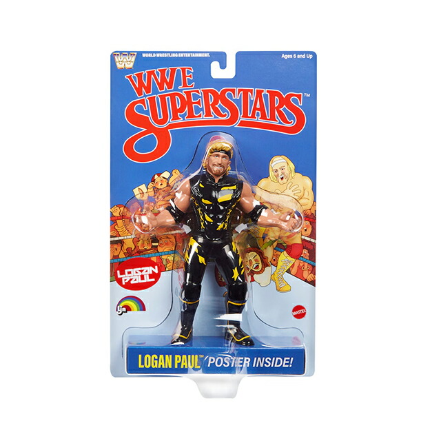 置き目火器 極点青写真 WWE 動き図形 MATTEL LJN SUPERSTARS ACTION FIGURE LOGAN PAUL RAW SMACKDOWN /BLK 25_12