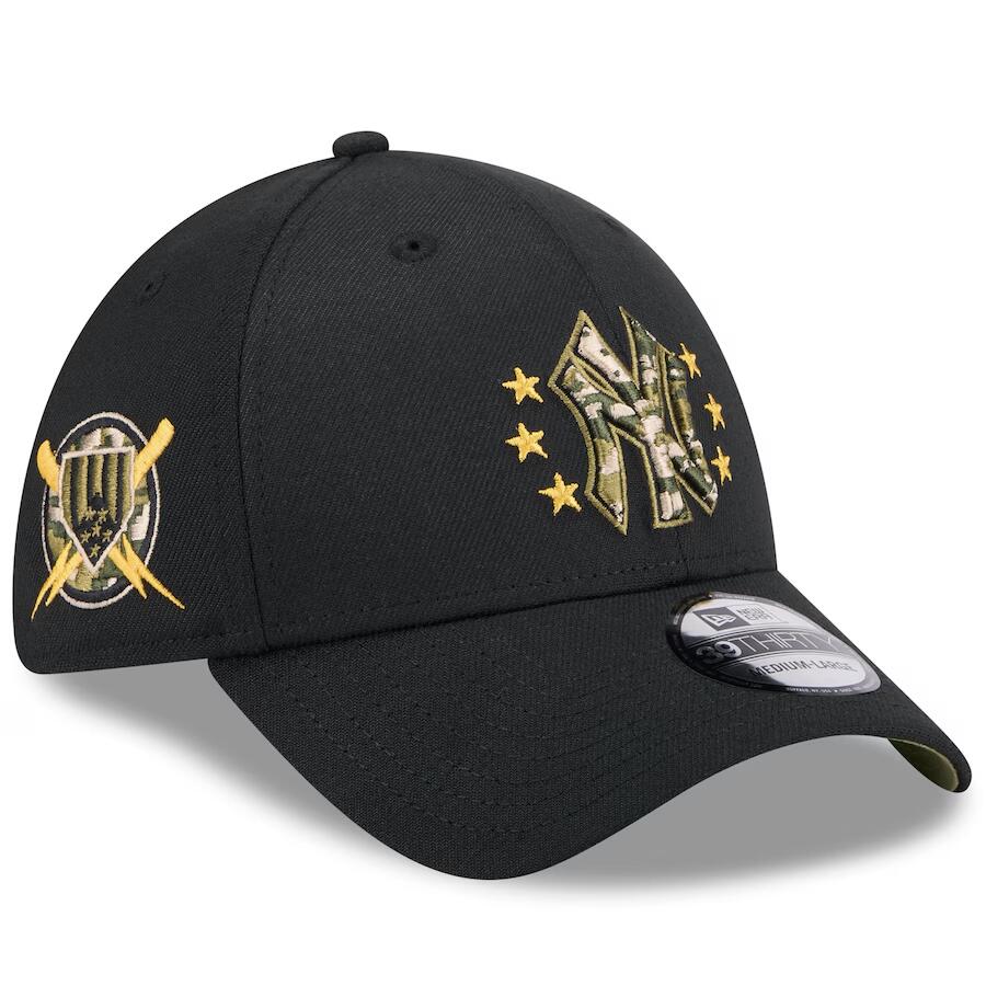 ニューエラ キャップ 39THIRTY ニューヨーク ヤンキース 2024 MLB ARMED FORCES STARS N STRIPES FLEX FIT BLACK NEW ERA NEW YORK YANKEES｜Amazingstore 9,394円