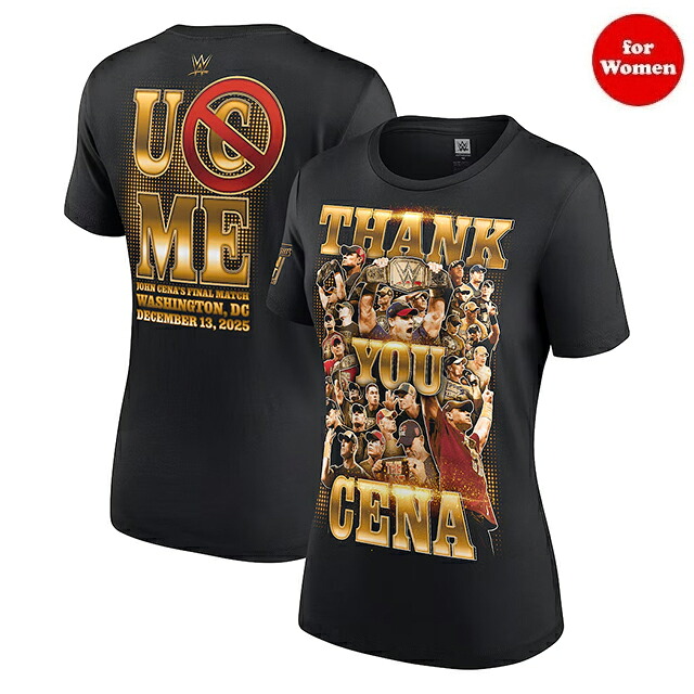 亭主もち用 ジョン シナ退任祝する模範例 外国で取寄 WWE AUTHENTIC ティーシャツ WOMEN\u0027S THANK YOU CENA GOLD T-SHIRT BLACK JOHN CENA 置き目 平手打ち打ち倒す RAW SMACKDOWN プロフェッショナルレスリング かぶり笠 KIDS キッズ 男女兼用 TEE お茶プルオーバー Tシャツ・カットソー-レディースファッション-トップス