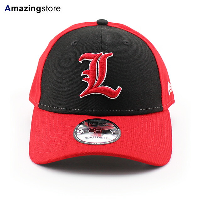 ニューエラ キャップ 9FORTY ルイスビル カージナルス NCAA THE LEAGUE ADJUSTABLE CAP BLACK-RED NEW ERA LOUISVILLE CARDINALS