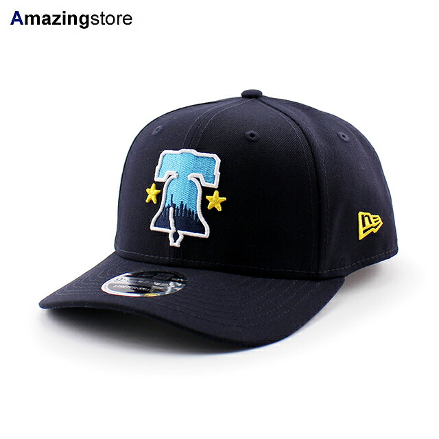 ニューエラ キャップ 9SEVENTY ストレッチ スナップバック フィラデルフィア フィリーズ MLB CITY CONNECT STRETCH SNAPBACK CAP NAVY NEW ERA PHILADELPHIA PHILLIES メジャーリーグ シティ コネクト 帽子 メンズ レディース ユニセックス 970SS ネイビー 26_7RE_0715｜Amazingstore