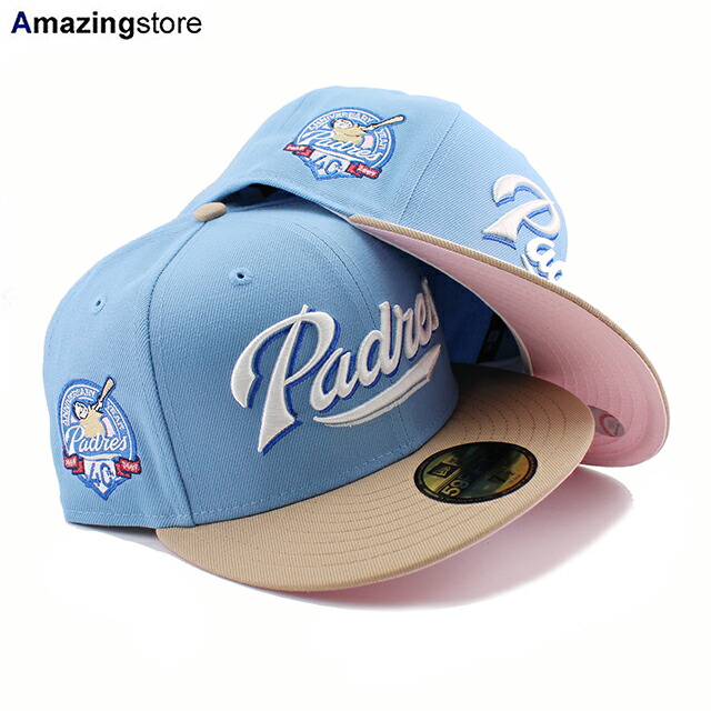 59FIFTY ニューエラ サンディエゴ・パドレス　帽子　ピンク Amazon | [ニューエラ] キャップ 59FIFTY サンディエゴ パドレス
