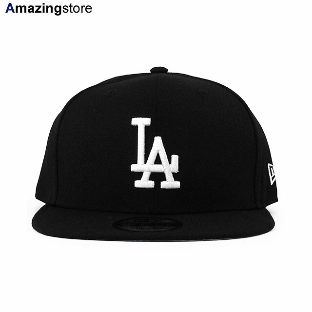 ニューエラ キャップ 9FIFTY スナップバック ロサンゼルス ドジャース MLB TEAM BASIC SNAPBACK CAP BLACK WHITE NEW ERA LOS ANGELES DODGERS 950 帽子 メンズ レディース 男女兼用 ブラック /BLK 26_3RE_0309