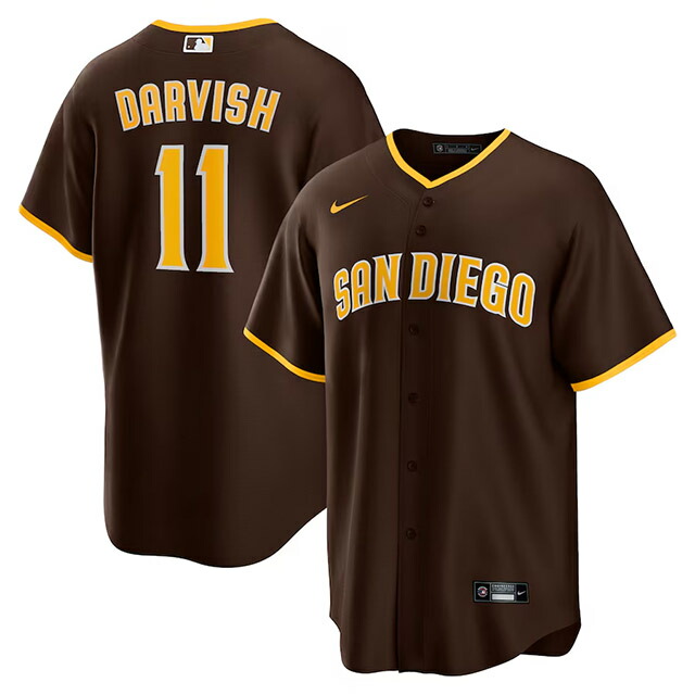 ダルビッシュ有モデル 海外取寄 ナイキ レプリカユニフォーム ALTERNATE REPLICA COOL BASE PLAYER JERSEY ブラウン オルタネイト NIKE サンディエゴ パドレス SAN DIEGO PADRES 24_3_UNIFORM｜Amazingstore