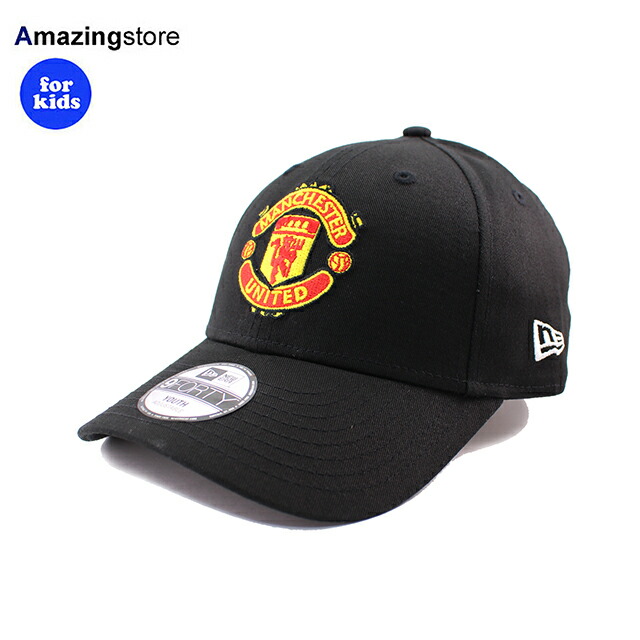 【子供用】ニューエラ キャップ 9FORTY ストラップバック マンチェスター ユナイテッド FC PREMIER LEAGUE YOUTH STRAPBACK CAP BLACK NEW ERA MANCHESTER UNITED FC