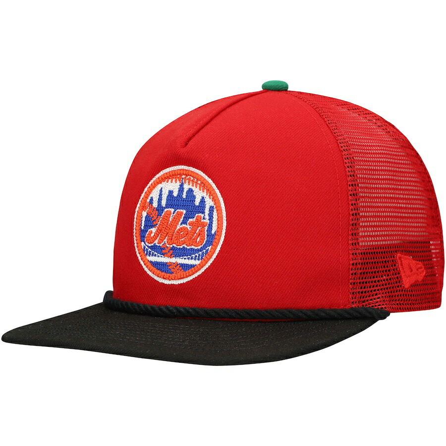 ニューエラ キャップ GOLFER スナップバック ニューヨーク メッツ THE 7 LINE MLB HOME RUN APPLE COLLECTION MESH SNAPBACK CAP SCARLET NEW ERA NEW YORK METS 帽子 メンズ レディース 男女兼用 レッド ゴルファー 26_3RE_0330|Amazingstore