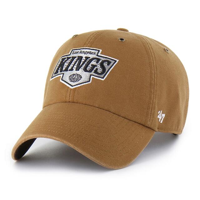 即日発送 47ブランド NHL カーハート ロサンゼルス キングス CARHARTT 47BRAND CLEAN UP BROWN LOS ANGELES KINGS クリーンナップ ブラウン｜Amazingstore