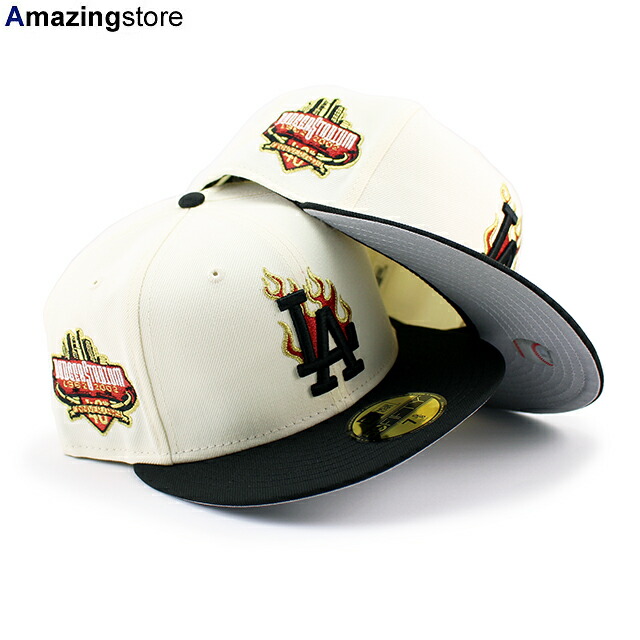 ニューエラ キャップ 59FIFTY ロサンゼルス ドジャース MLB 40TH ANNIVERSARY GREY BOTTOM FITTED CAP CHROME NEW ERA LOS ANGELES DODGERS|Amazingstore