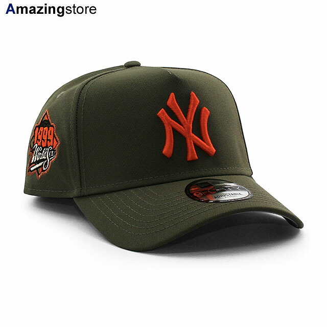 EU限定 ニューエラ キャップ 9FORTY スナップバック ニューヨーク ヤンキース MLB 1999 WORLD SERIES GREY BOTTOM A-FRAME SNAPBACK CAP OLIVE NEW ERA NEW YORK YANKEES 帽子 メンズ レディース EU940AF エーフレーム サイドパッチ ワールドシリーズ オリーブ 26_2 7,326円