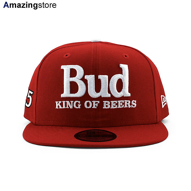 ニューエラ キャップ 9FIFTY スナップバック ナスカー BUDWEISER SNAPBACK SNAPBACK CAP RED NEW ERA NASCAR 帽子 メンズ レディース 男女兼用 レッド /RED 24_5RE_0517 BEER