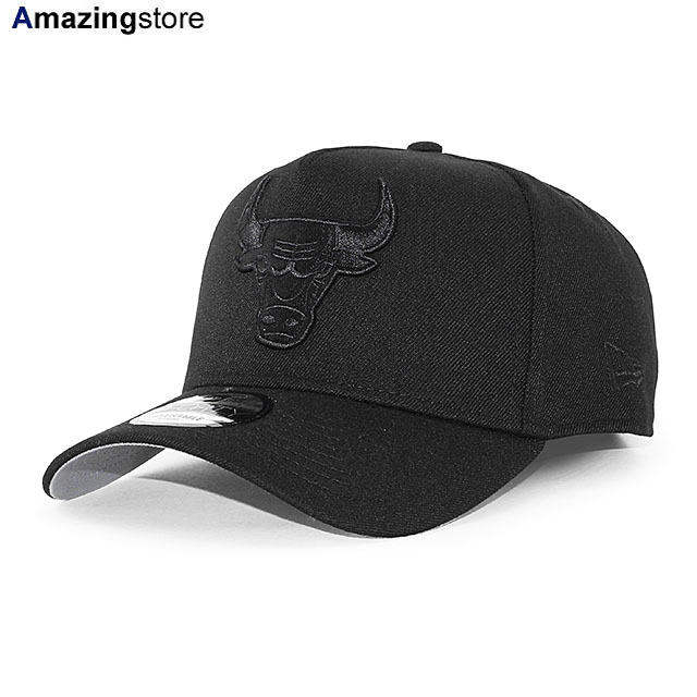 ニューエラ キャップ 9FORTY スナップバック シカゴ ブルズ NBA A-FRAME SNAPBACK CAP BLACKOUT NEW ERA CHICAGO BULLS 帽子 メンズ レディース ブラック /BLK 940AF エーフレーム 26_4RE_0406