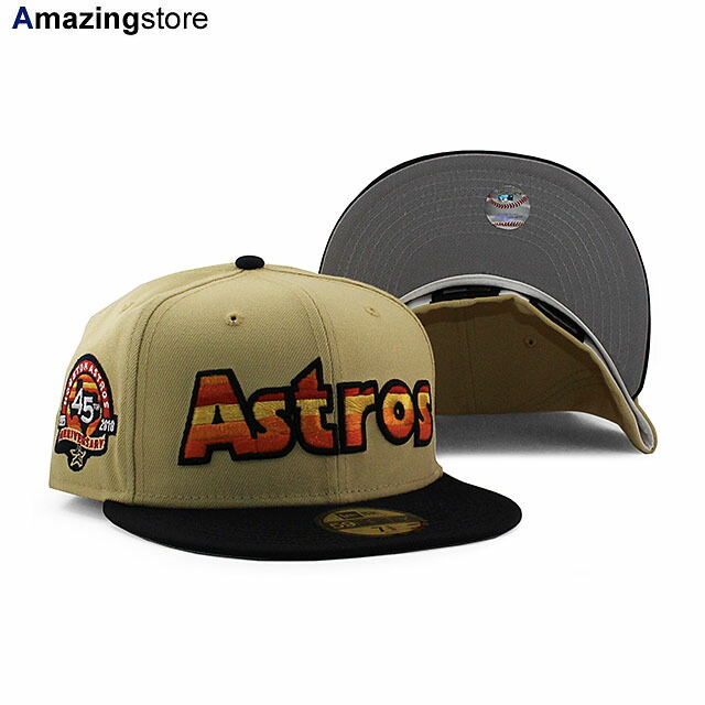 Houston Astros 50周年記念キャップ Amazon.co.jp: New Era ヒューストン・アストロズ MLB 50周年