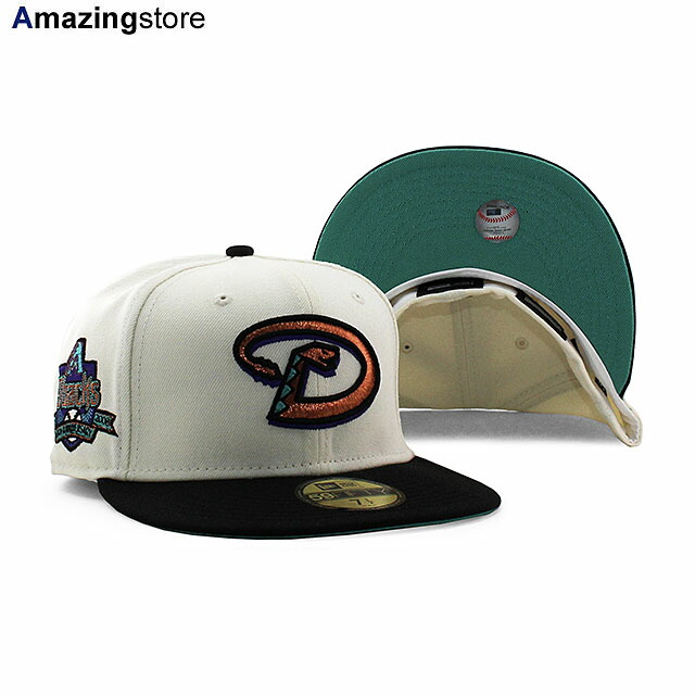 激レアニューエラ　MLB アリゾナダイヤモンドバックス　濃緑クリーム色　美品古着 激レアニューエラ MLB アリゾナダイヤモンドバックス 濃緑