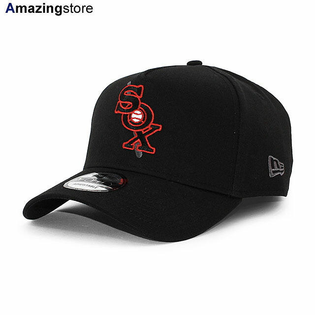 ニューエラ キャップ 9FORTY スナップバック シカゴ ホワイトソックス MLB TONAL POP A-FRAME SNAPBACK CAP BLACK NEW ERA CHICAGO WHITE SOX 帽子 メンズ レディース 940AF エーフレーム ブラック /BLK 26_4RE_0407