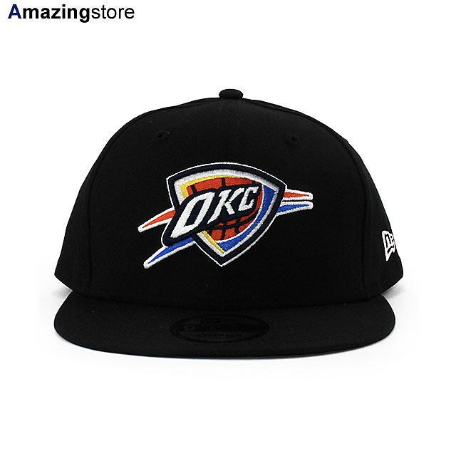 ニューエラ キャップ 9FIFTY スナップバック オクラホマシティ サンダー NBA TEAM BASIC SNAPBACK CAP BLACK OKLAHOMA CITY THUNDER 帽子 メンズ レディース 男女兼用 ブラック /BLK 26_2RE_0206
