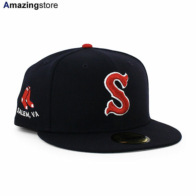 ニューエラ キャップ 59FIFTY セイラム レッドソックス MiLB ON-FIELD AUTHENTIC GAME FITTED CAP NAVY NEW ERA SALEM RED SOX 帽子 メンズ レディース 男女兼用 ネイビー レッドソックス RED SOX /NAVY 25_4