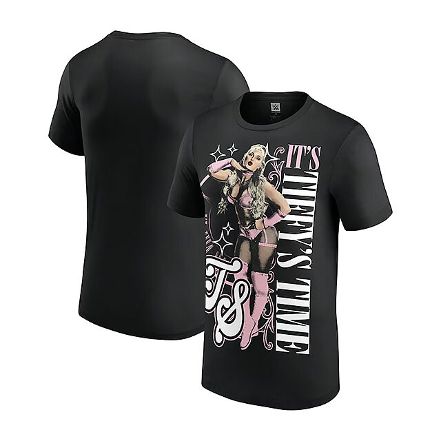 外国で取寄 ティファニー ストラットン WWE AUTHENTIC プルオーバー TIFFY TIME T-SHIRT BLACK TIFFANY STRATTON uk201888880 RAW SMACKDOWN プロフェッショナルレスリング 黒いこと /BLK 25_4