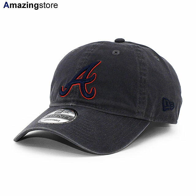 Atlanta Braves キャップ ネイビー Men's New Era Navy Atlanta Braves Overlap 59FIFTY Fitted Hat