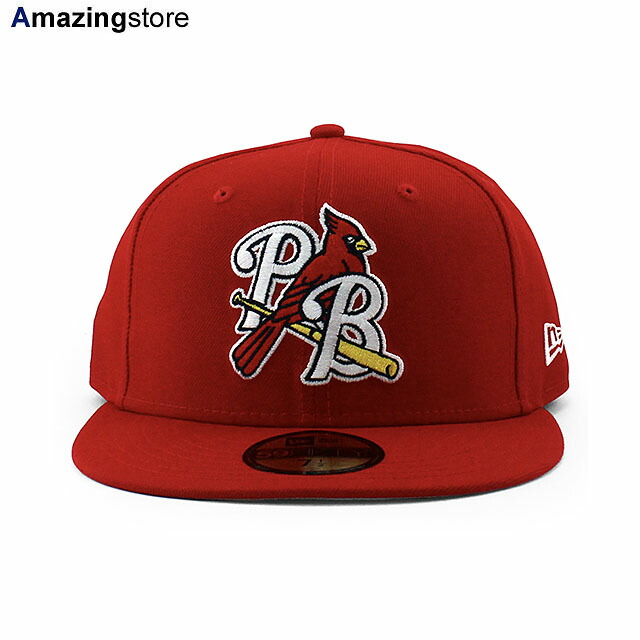 ニュー内鰓 旗がしら 59FIFTY パームビーチ カージナルス MiLB ON-FIELD AUTHENTIC ROAD FITTED CAP RED NEW ERA PALM BEACH CARDINALS かぶり笠 メンズ レディース 男女兼用 赤いこと /RED 25_6