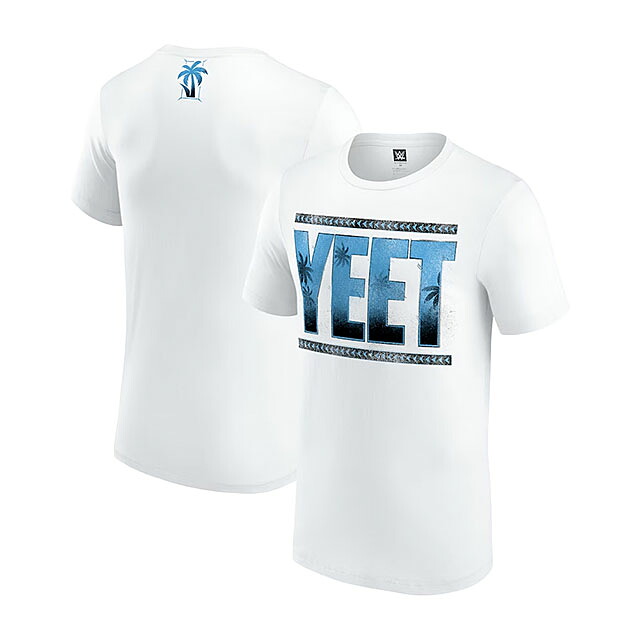 ジェイ ウーソモデル 外国で取寄 WWE AUTHENTIC プルオーバー YEET T-SHIRT WHITE JEY USO uk200909781 SUMMER SLAM 炎節ゲットー RAW SMACKDOWN プロフェッショナルレスリング かぶり笠 メンズ レディース 男女兼用 白いこと /WHT 25_8