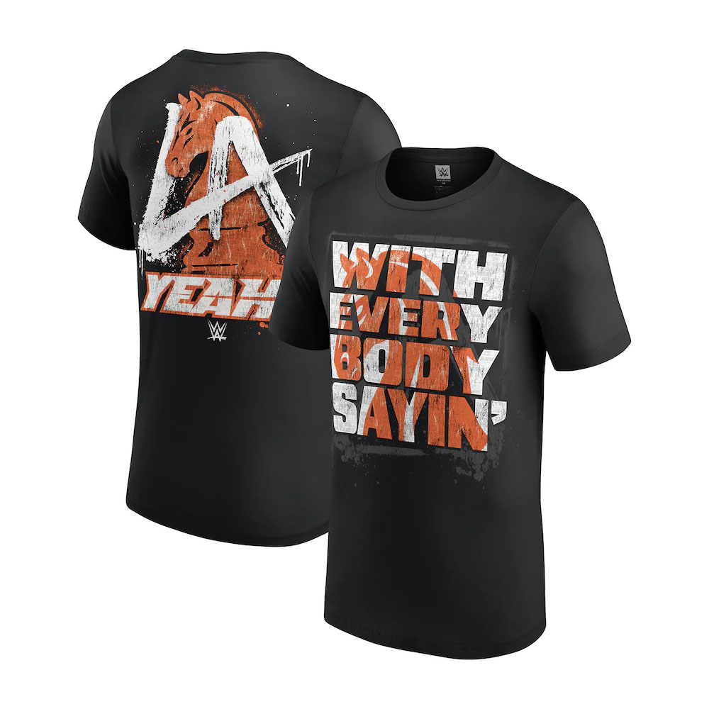 WWE ジェイ・ウーソ　YEET ブラック Tシャツ　Lサイズ Men's Black Jey Uso Yeet T-Shirt