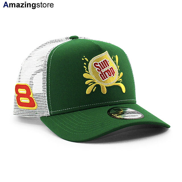ニューエラ メッシュキャップ 9FORTY ナスカー デイル アーンハート ジュニア SUN DROP A-FRAME TRUCKER MESH CAP GREEN NEW ERA NASCAR DALE EARNHARDT Jr. スナップバック SNAPBACK 帽子 メンズ レディース グリーン ホワイト /GRN 25_9