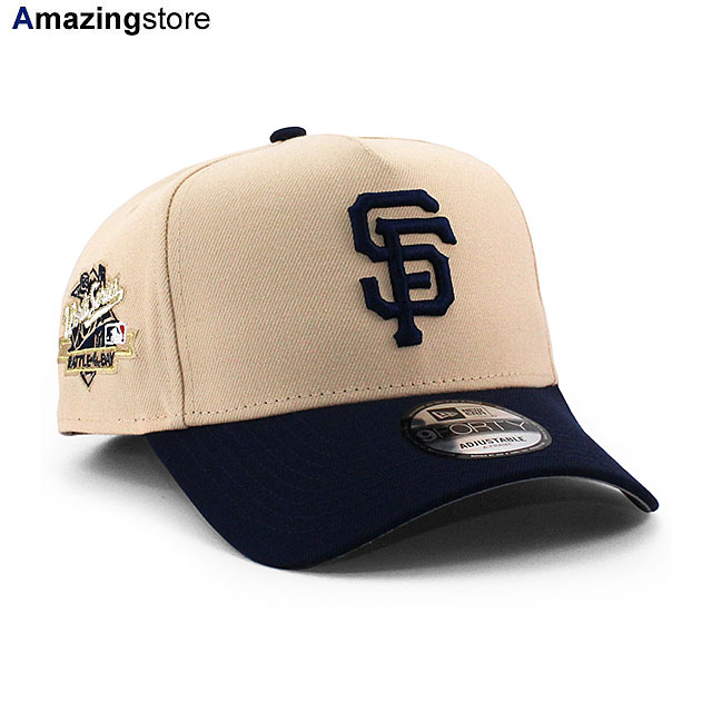 EU限定 ニューエラ キャップ 9FORTY スナップバック サンフランシスコ ジャイアンツ MLB 1989 BATTLE OF THE BAY WORLD SERIES GREY BOTTOM A-FRAME SNAPBACK CAP PEACH NAVY NEW ERA SAN FRANCISCO GIANTS 帽子 メンズ レディース サイドパッチ SIDE PATCH EU940AF 25_10
