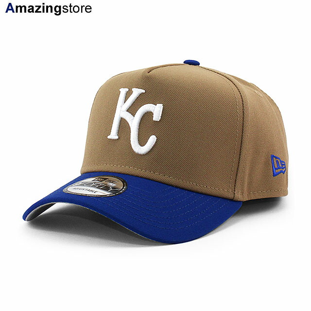 ニューエラ キャップ 9FORTY スナップバック カンザスシティ ロイヤルズ MLB A-FRAME SNAPBACK CAP KHAKI ROYAL BLUE NEW ERA KANSAS CITY ROYALS 940AF エーフレーム 帽子 メンズ レディース カーキ /KHAKI 26_2RE_0209