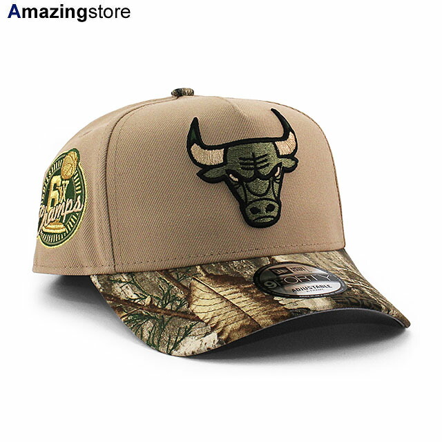 EU限定 ニューエラ キャップ スナップバック 9FORTY シカゴ ブルズ NBA 6X CHAMPIONS GREY BOTTOM A-FRAME SNAPBACK CAP CAMEL REAL TREE CAMO NEW ERA CHICAGO BULLS 帽子 メンズ レディース 男女兼用 キャメル リアルツリーカモ EU940AF 26_2RE_0205