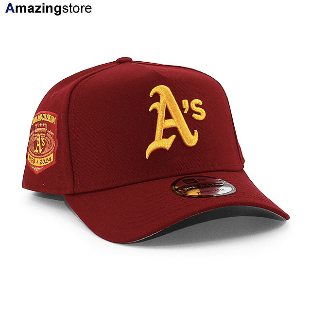 EU限定 ニューエラ キャップ スナップバック 9FORTY オークランド アスレチックス MLB 1968-2024 OAKLAND COLISEUM GREY BOTTOM A-FRAME SNAPBACK CAP CARDINAL NEW ERA OAKLAND ATHLETICS 帽子 メンズ レディース EU940AF エーフレーム ワールドシリーズ カーディナル 25_12